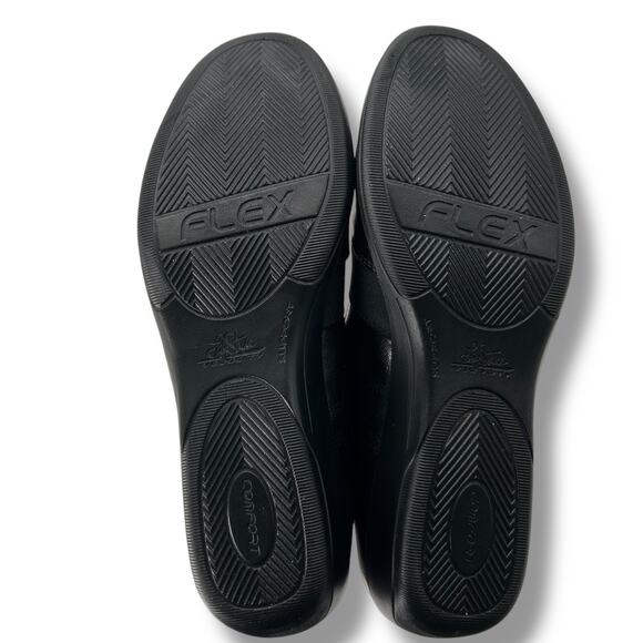 NEW Life Stride Black Loafers Size 8.5 Slip On Leather Flats Comfort Walking NWT - Picture 11 of 12